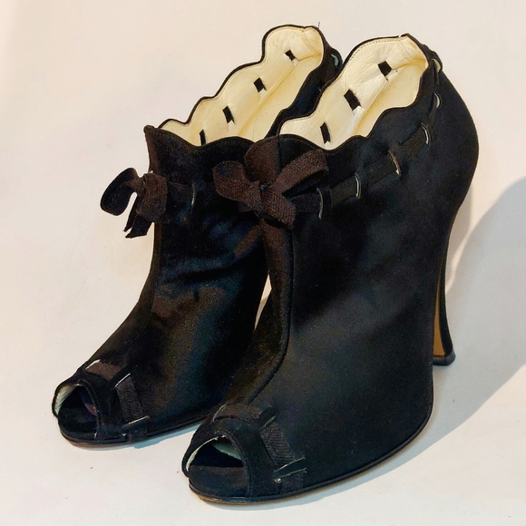RARE Zoraide black ponyskin heeled booties, IT40, immaculate - Picture 7 of 16
